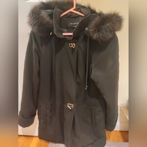 FS Limited fur lined hooded coat